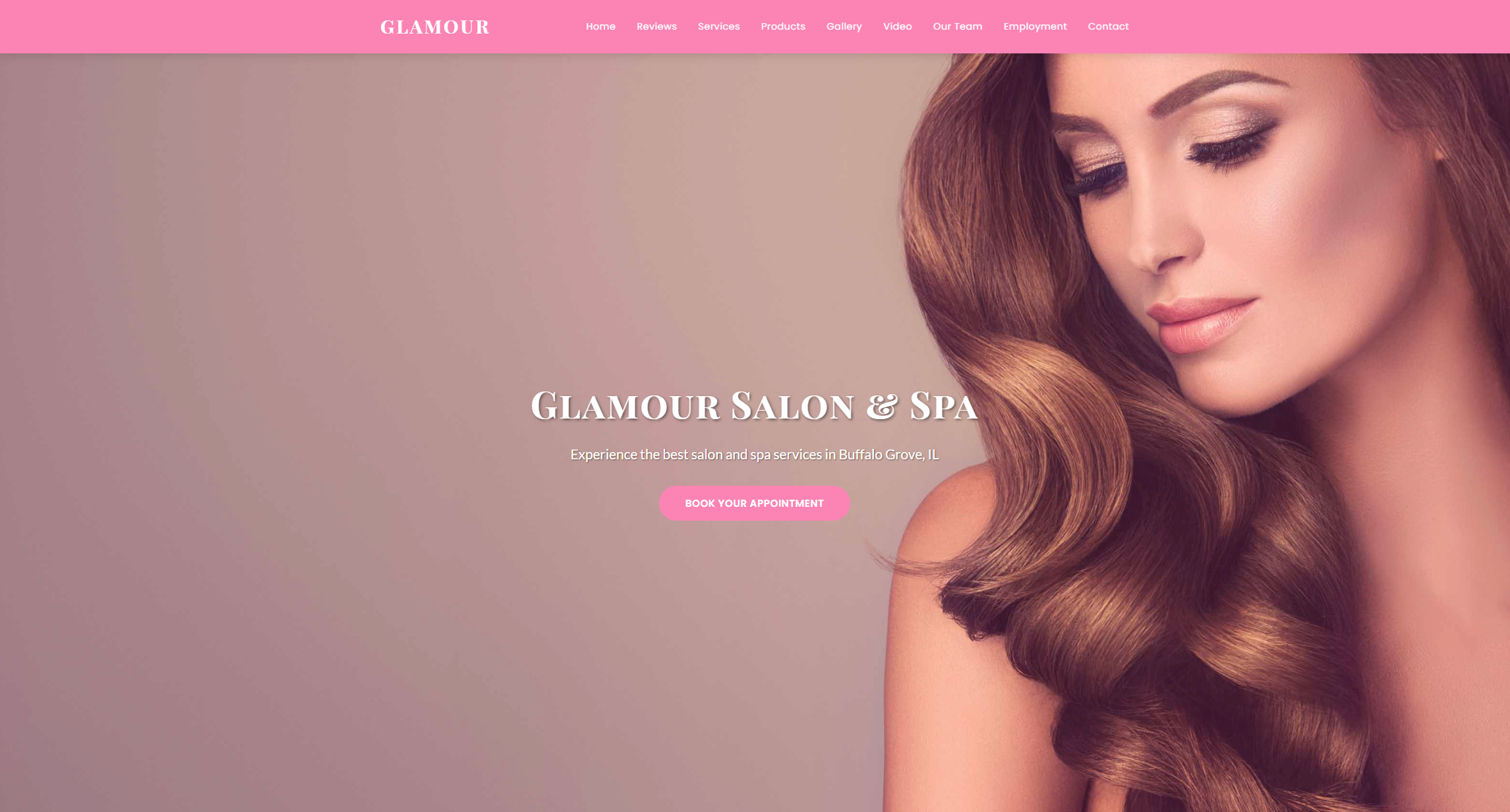 Glamour Salon & Spa — professional website built by Website Sherpa